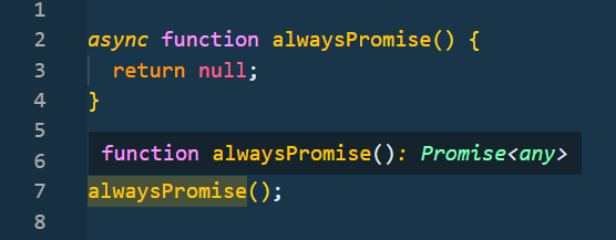 Async functions return Promise