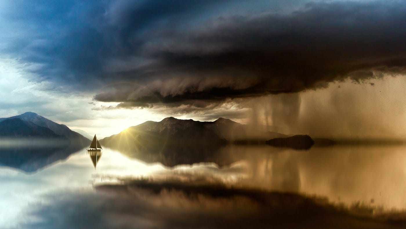 Boat at dusk
