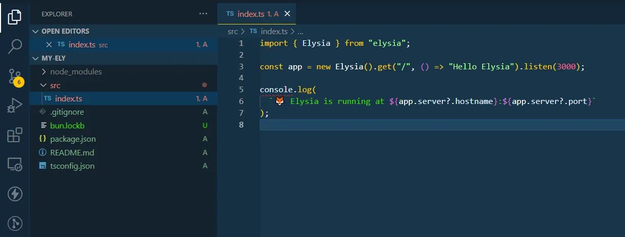 Elysia app generated using Bun template