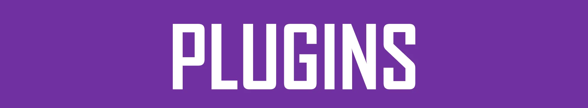 Plugins banner