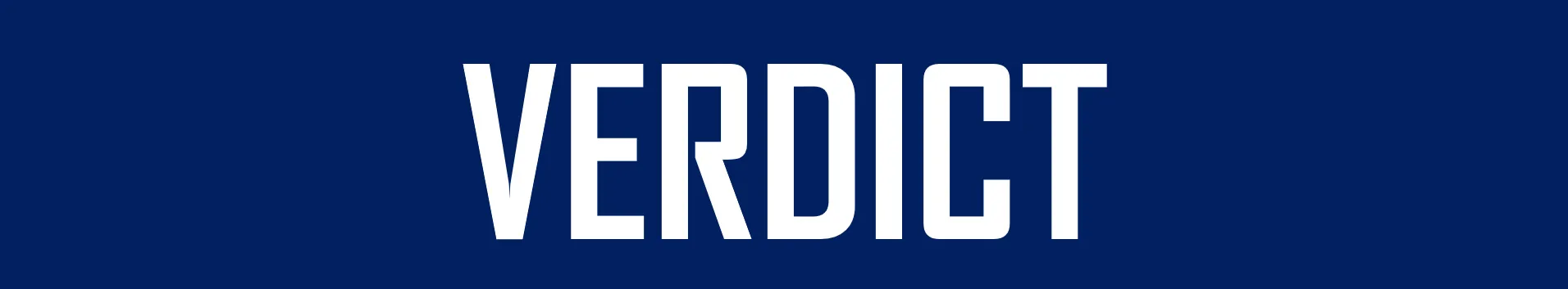 Verdict banner