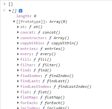 Array prototype preview