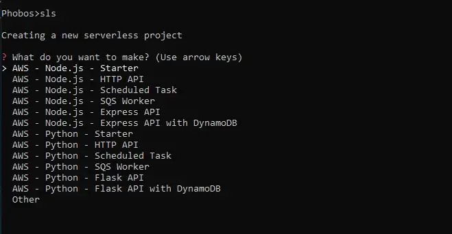 Serverless Startup Options