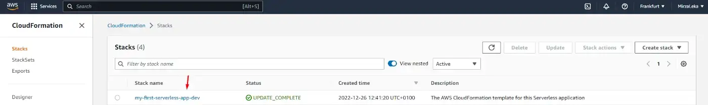 CloudFormation Dashboard