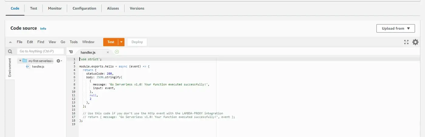 handler.js Code