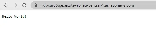 URL of Deployed Function