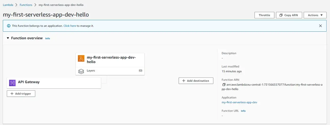 Lambda with API Gateway