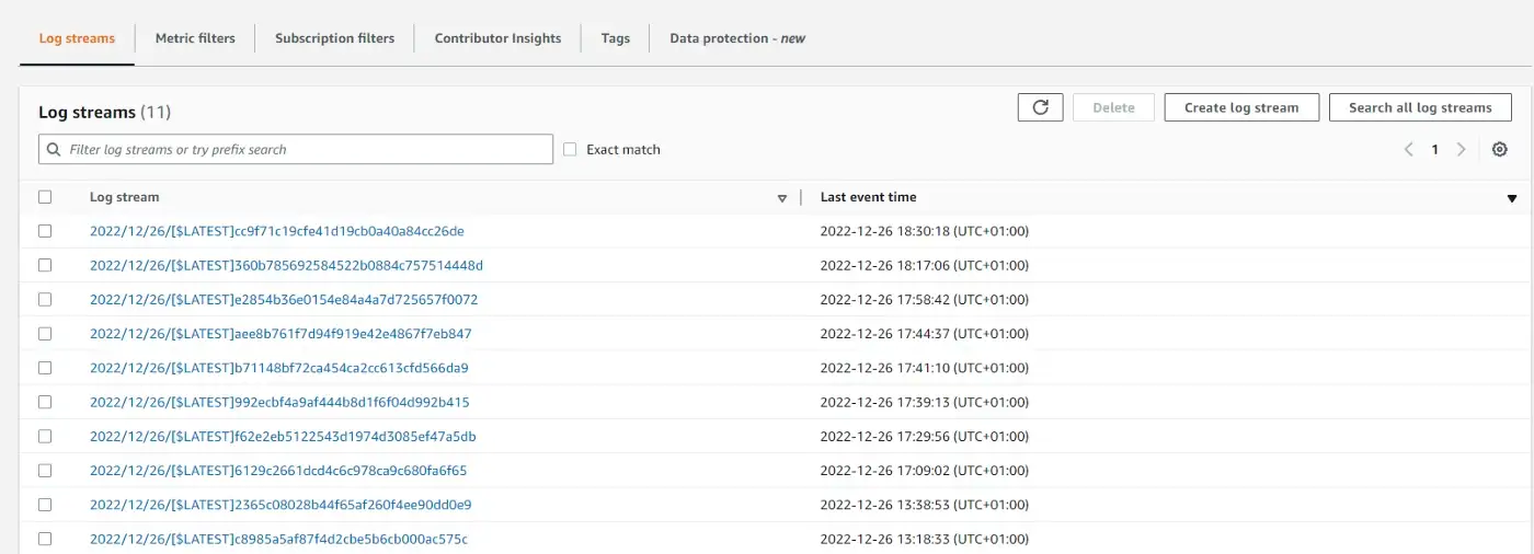 Log Events