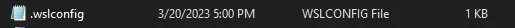 .wslconfig file inside %USERPROFILE% folder