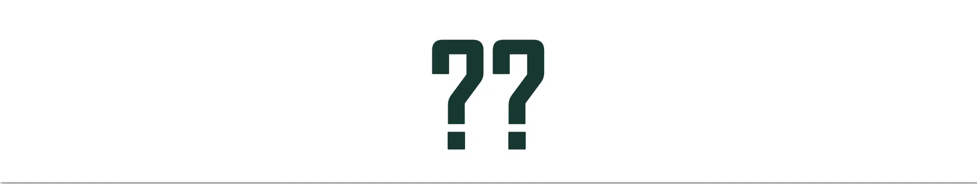 Double question marks