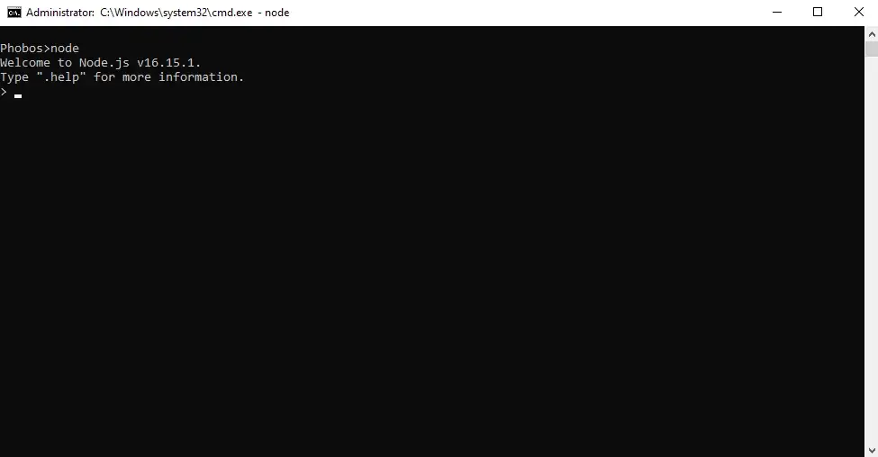 Opening REPL in terminal